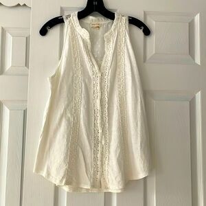 Meadow Rue Anthropologie Women Sleeveless Blouse Shirt Top Size Medium